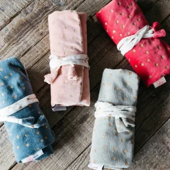 Graham & Green Dotty Velvet Jewellery Rolls
