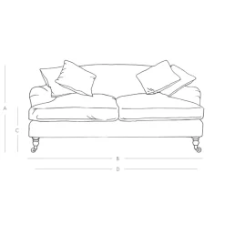 Graham & Green Doze Forest Green Velvet Sofa