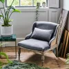Graham & Green Duchess Grey Velvet Armchair