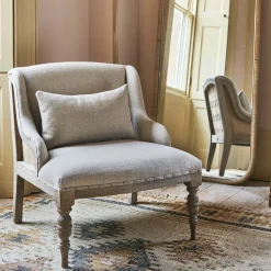 Graham & Green Duchess Natural Linen Armchair