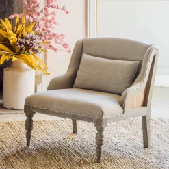 Graham & Green Duchess Natural Linen Armchair
