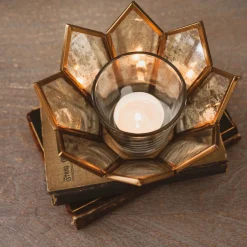 Graham & Green Dufrene Lotus Tea Light Holder