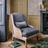 Graham & Green Duke Grey Velvet Armchair