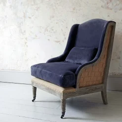Graham & Green Duke Grey Velvet Armchair