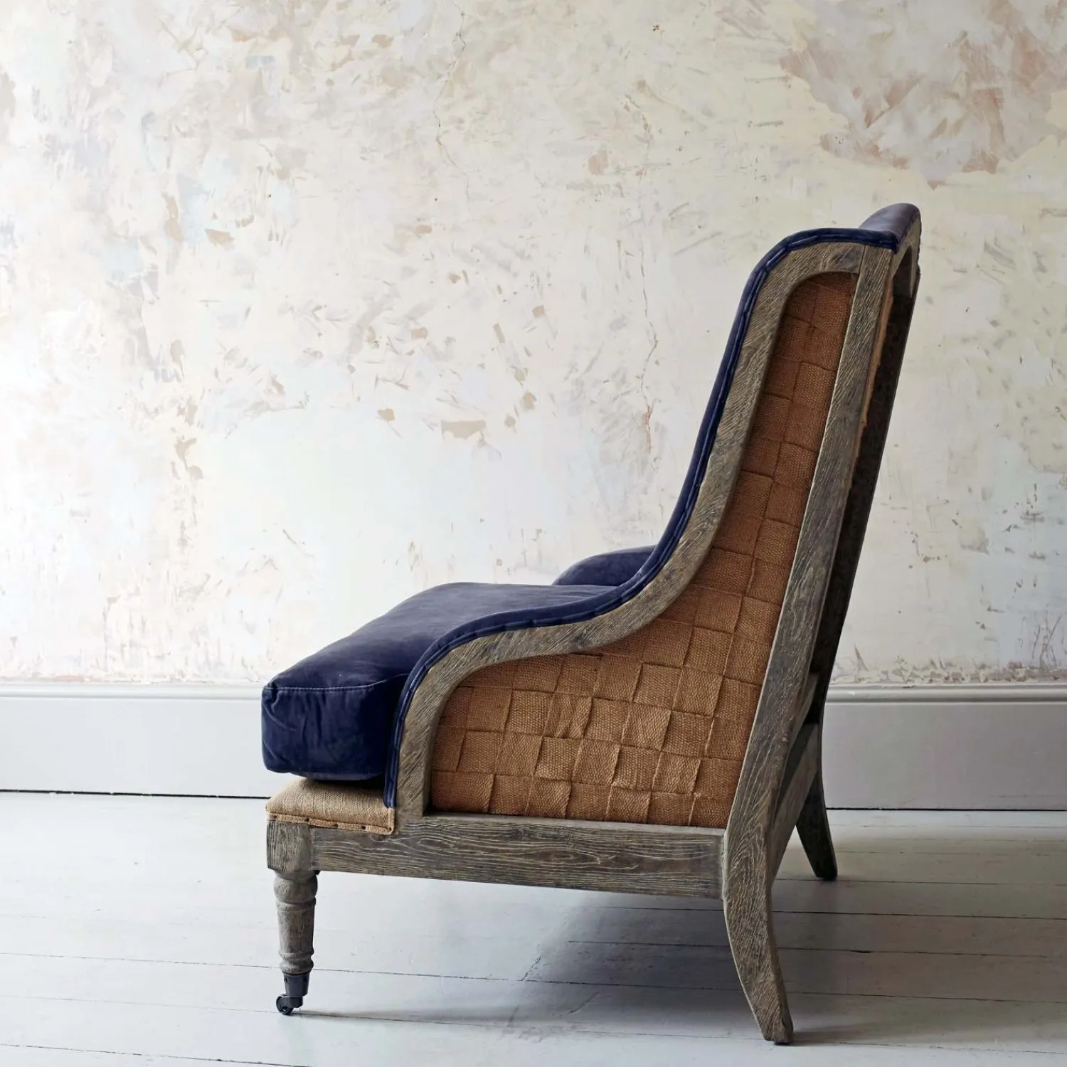 Graham & Green Duke Grey Velvet Armchair