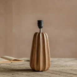 Graham & Green Duncombe Natural Wooden Table Lamp