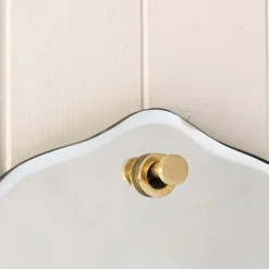 Graham & Green Durley Scalloped Oval Wall Mirror