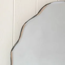 Graham & Green Durley Scalloped Round Wall Mirror