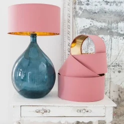 Graham & Green Dusky Rose Cotton Lamp Shades