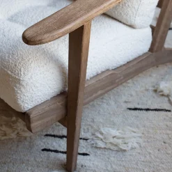 Graham & Green Dylan Chalk Bouclé Armchair