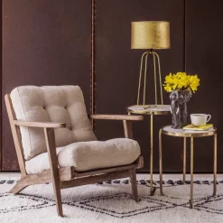 Graham & Green Dylan Natural Linen Armchair