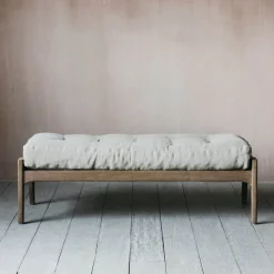 Graham & Green Dylan Natural Linen Bench