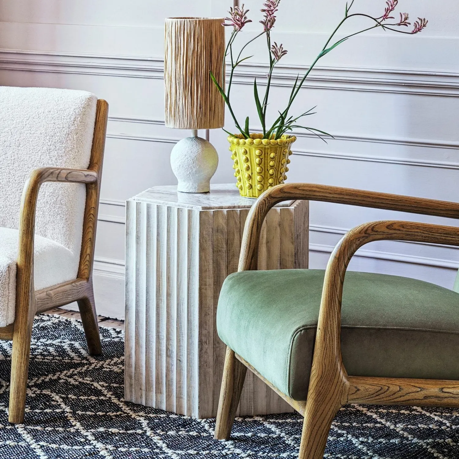Graham & Green Eckley Marble Side Table
