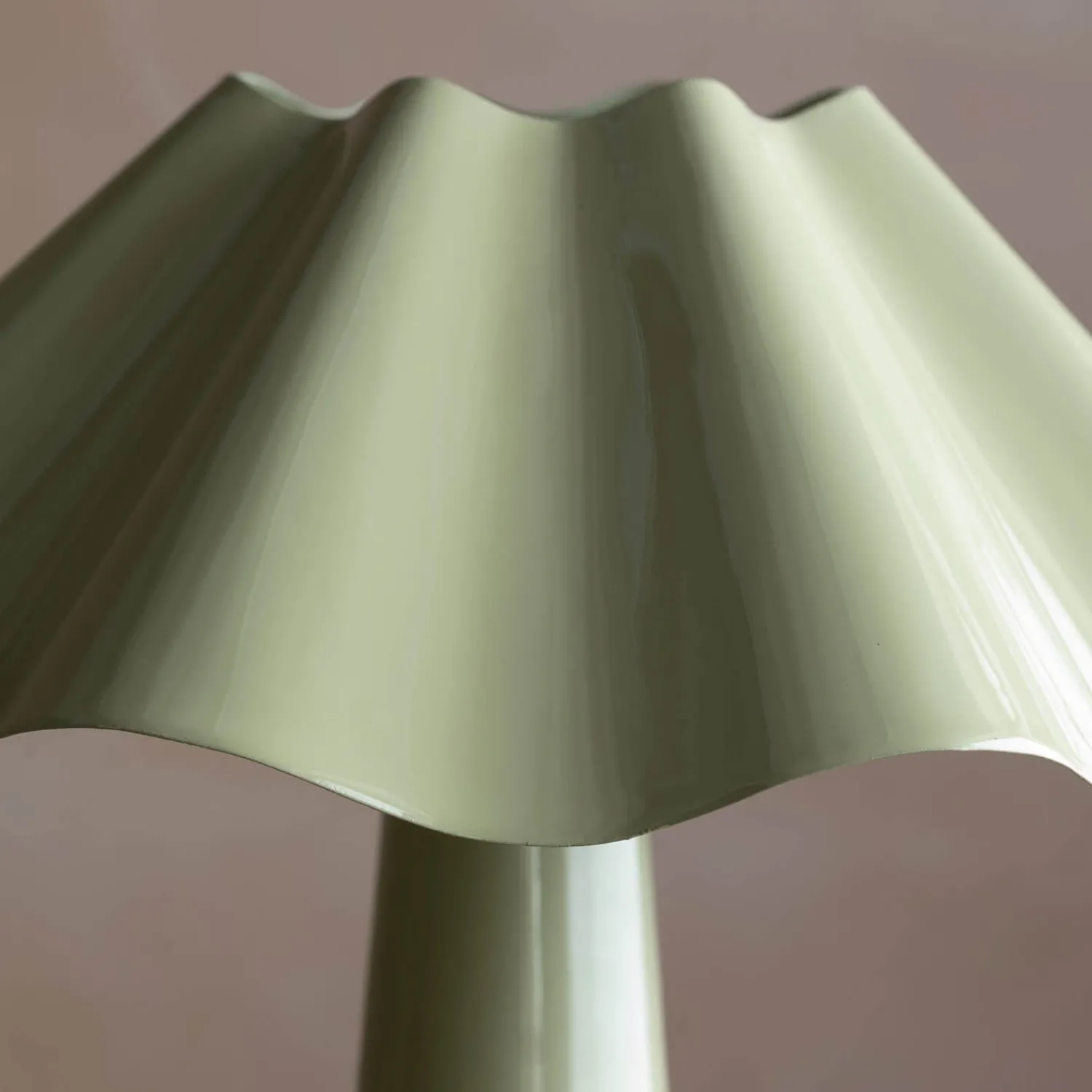 Graham & Green Eldon Sage Enamel Table Lamp Large