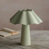 Graham & Green Eldon Sage Enamel Table Lamp Small