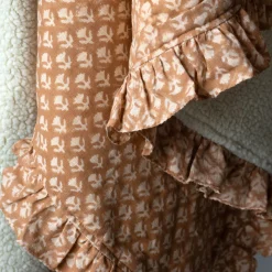 Graham & Green Eliza Floral Block Printed Sherpa Throw
