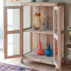Graham & Green Elliot Wooden and Glass Cabinet
