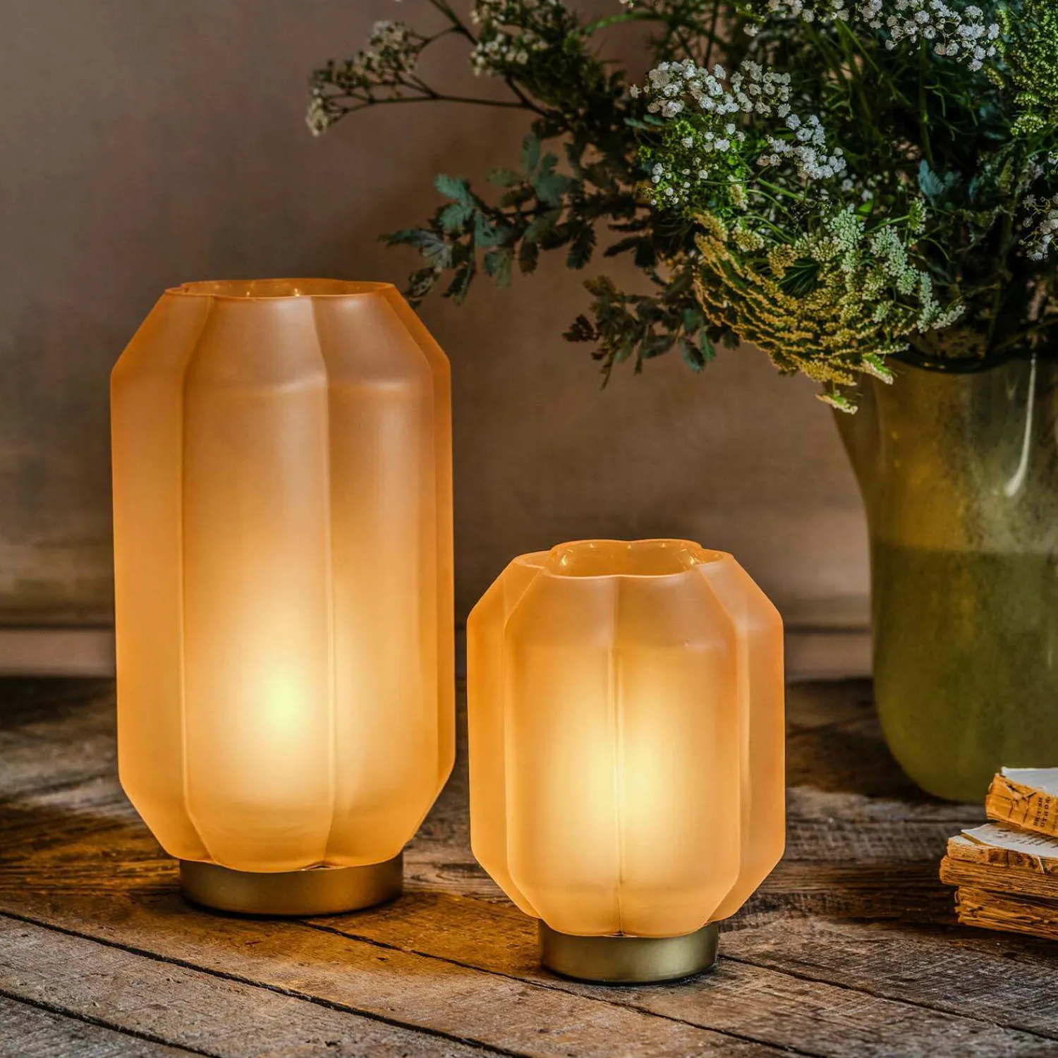Graham & Green Emaline Pink LED Table Lamps