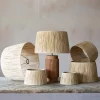Graham & Green Empire Natural Raffia Retro Lamp Shades