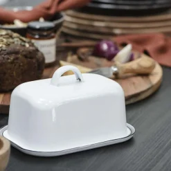 Graham & Green Enamel Butter Box