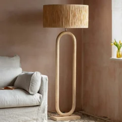 Graham & Green Enzo Wooden Floor Lamp
