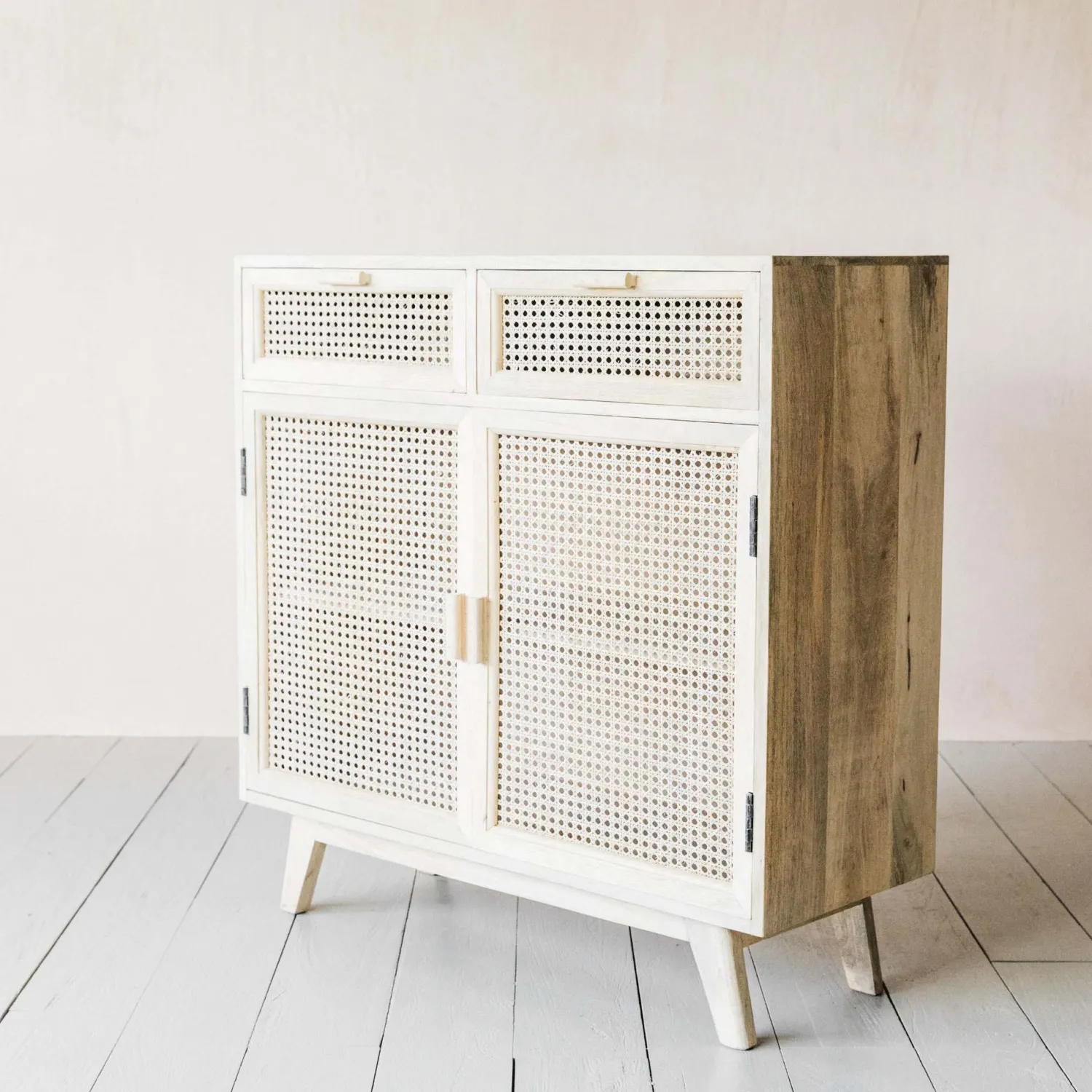 Graham & Green Esben Cane Cupboard with Drawers