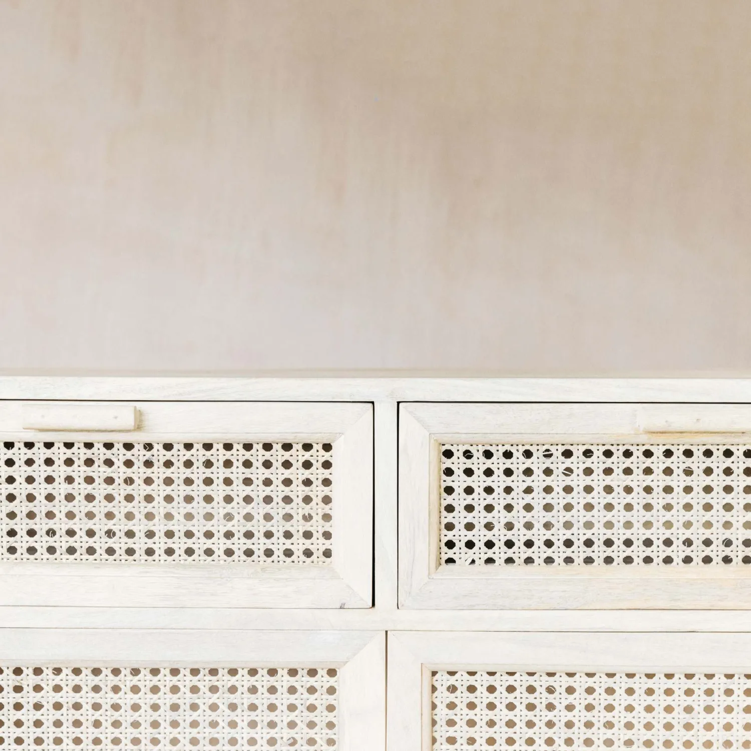 Graham & Green Esben Cane Cupboard with Drawers