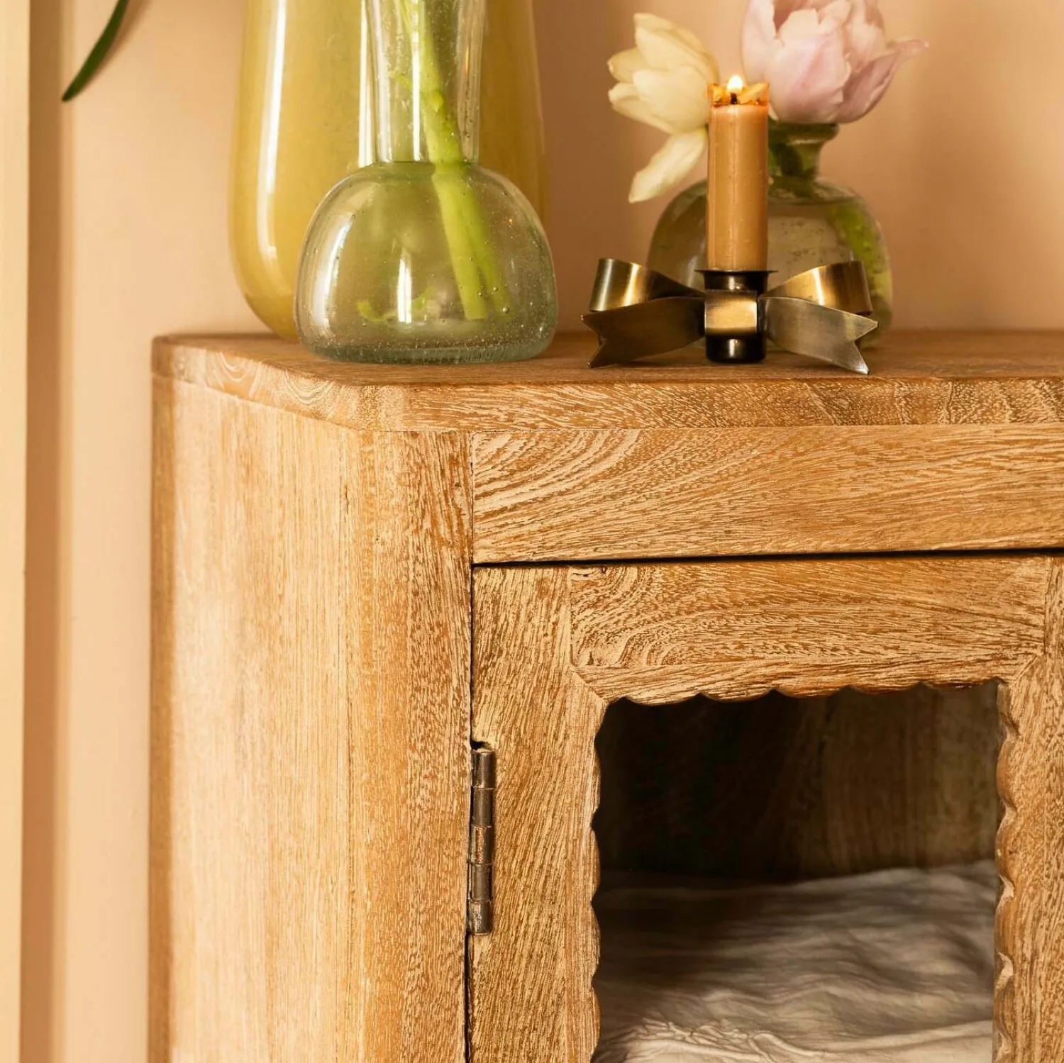 Graham & Green Ethan Wooden & Glass Cabinet