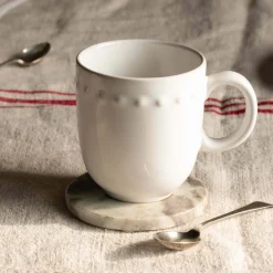 Graham & Green Eve White Bobble Mug