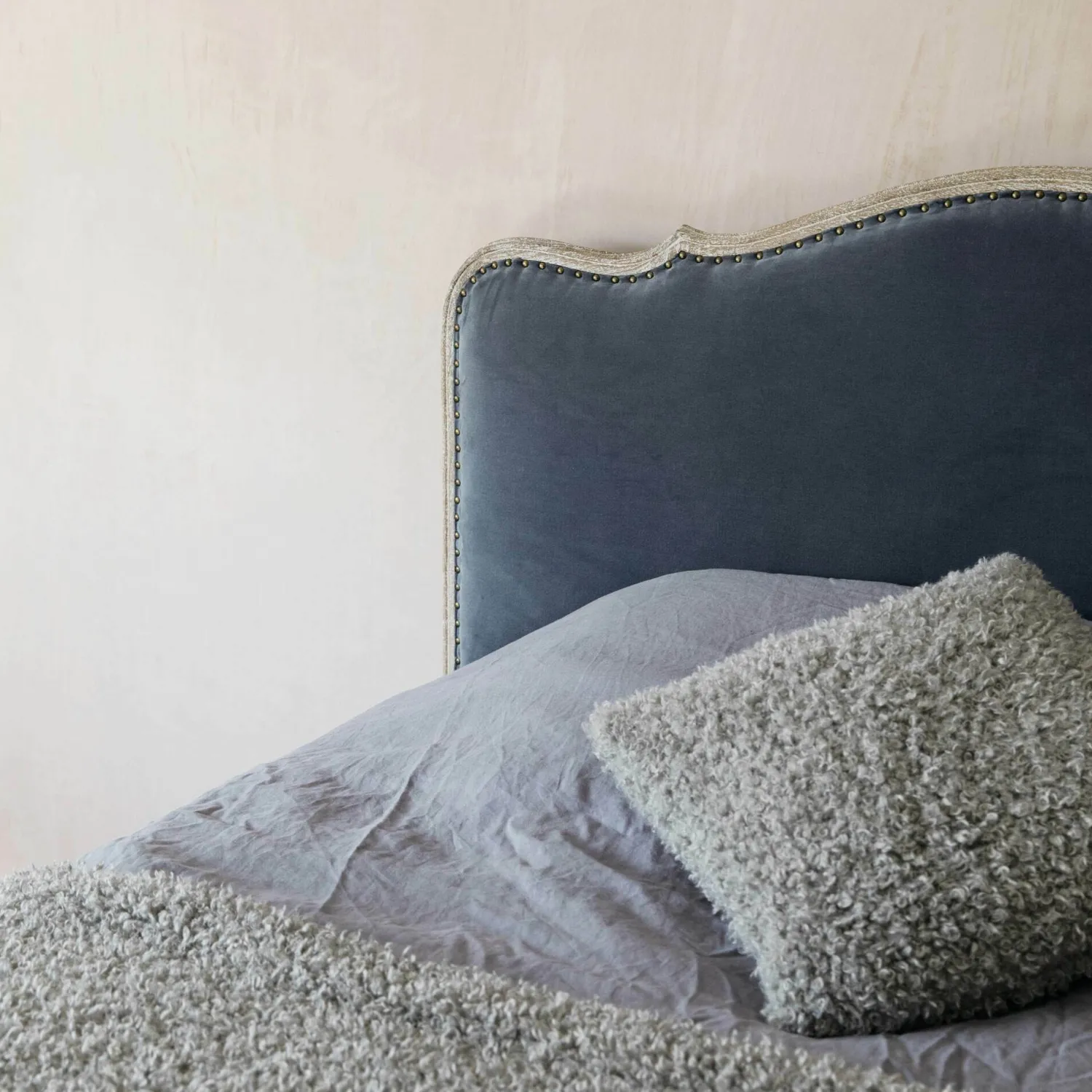 Graham & Green Evelyn Grey Velvet Beds