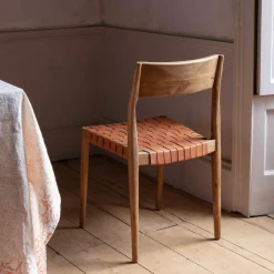 Graham & Green Everly Brown Leather Chair