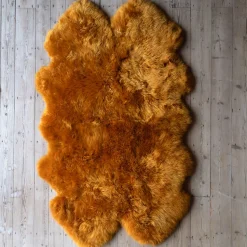 Graham & Green Extra Large Quad Mustard Sheepskin