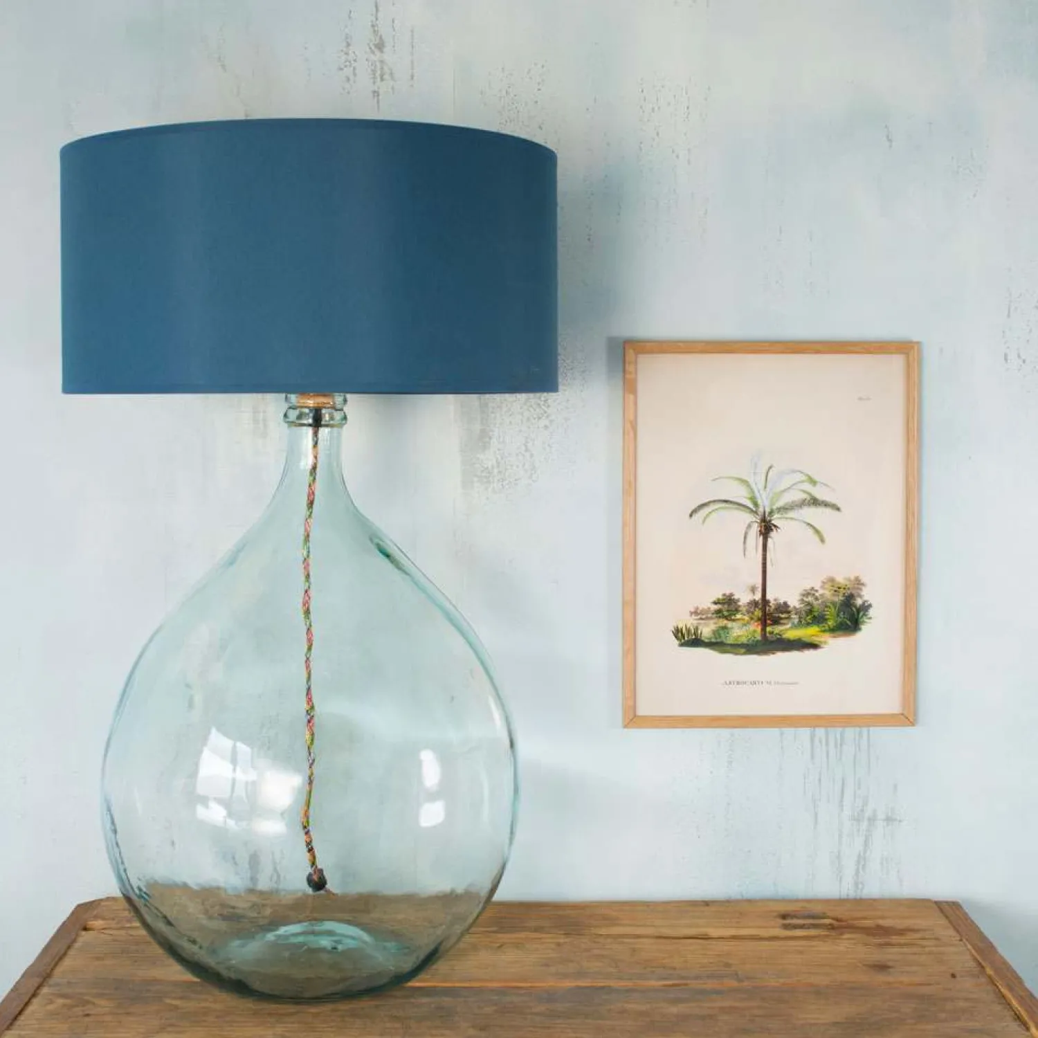 Graham & Green Extra Large Round Clear Glass Lamp