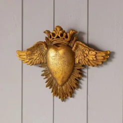 Graham & Green Ex-Voto Gold Heart and Wings