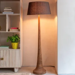 Graham & Green Farly Wood Floor Lamp with Shade