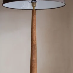 Graham & Green Farly Wood Floor Lamp with Shade