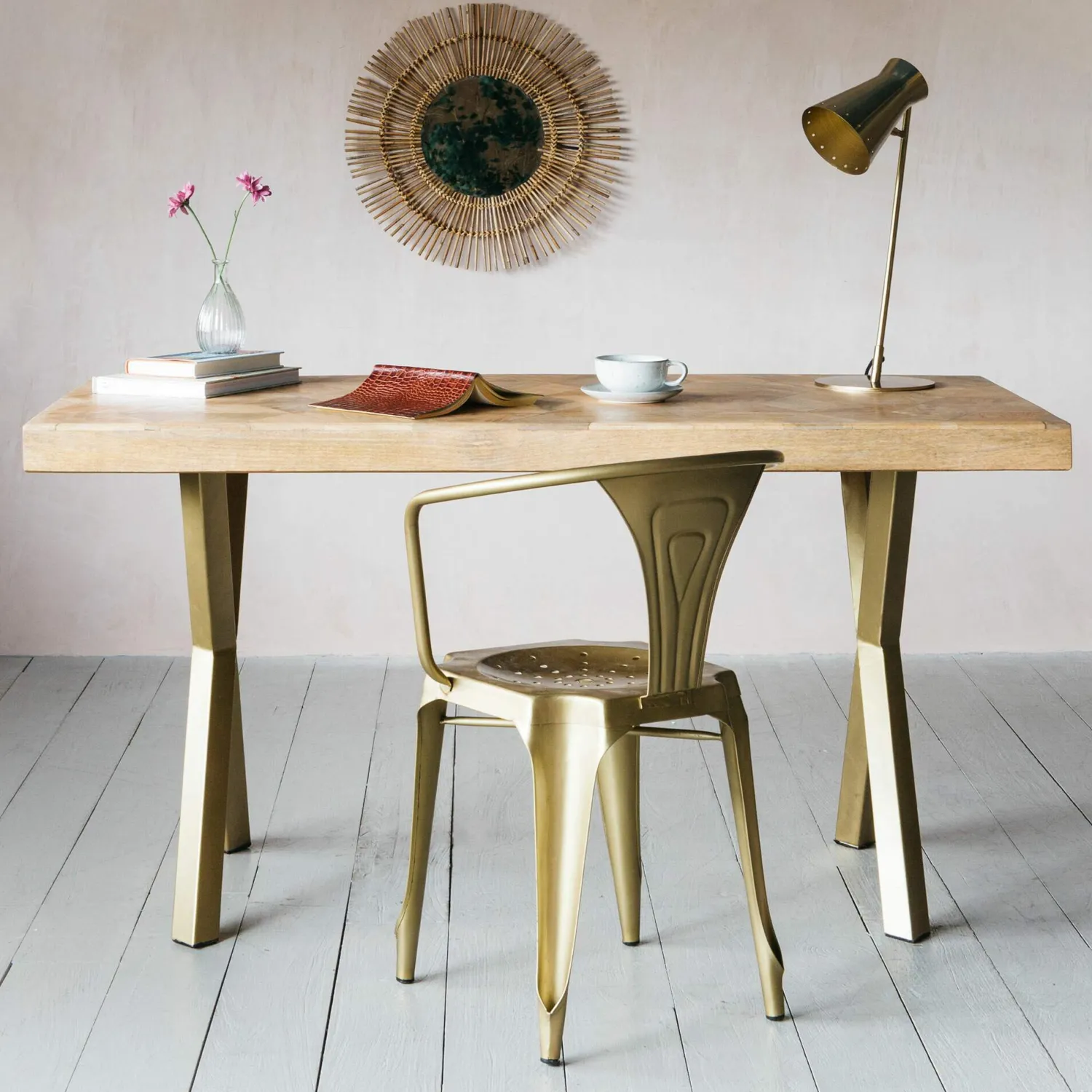 Graham & Green Faye Parquetry Desk