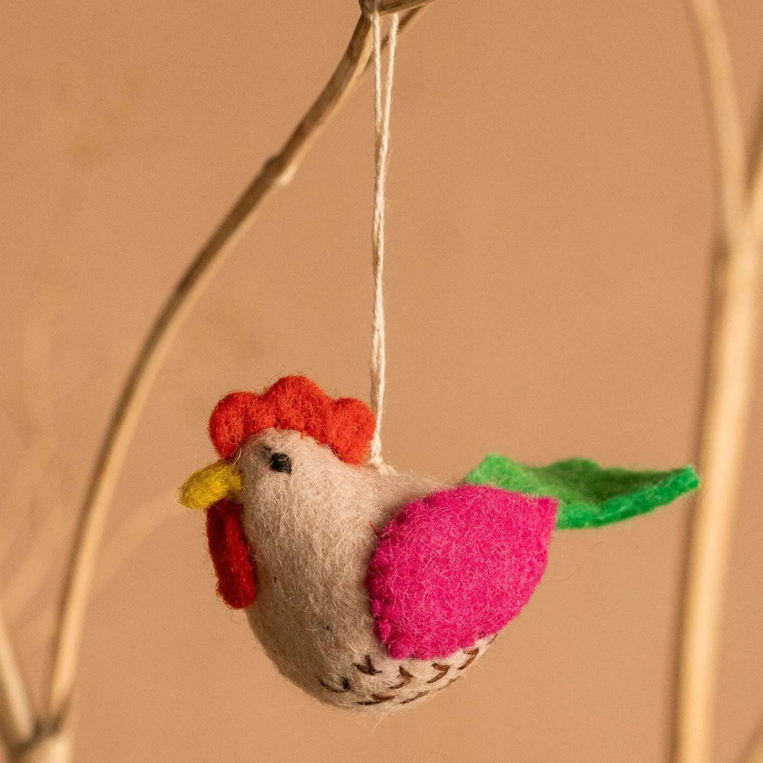 Graham & Green Felt Hen Hanging Decoration