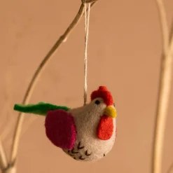 Graham & Green Felt Hen Hanging Decoration