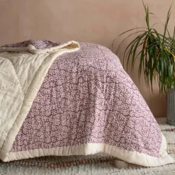 Graham & Green Fern Hand-Printed Quilt