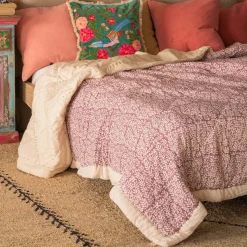 Graham & Green Fern Hand-Printed Quilt