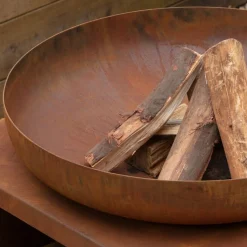 Graham & Green Fire Bowl and Wood Storage