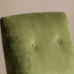 Graham & Green Fitzroy Olive Green Velvet Armchair