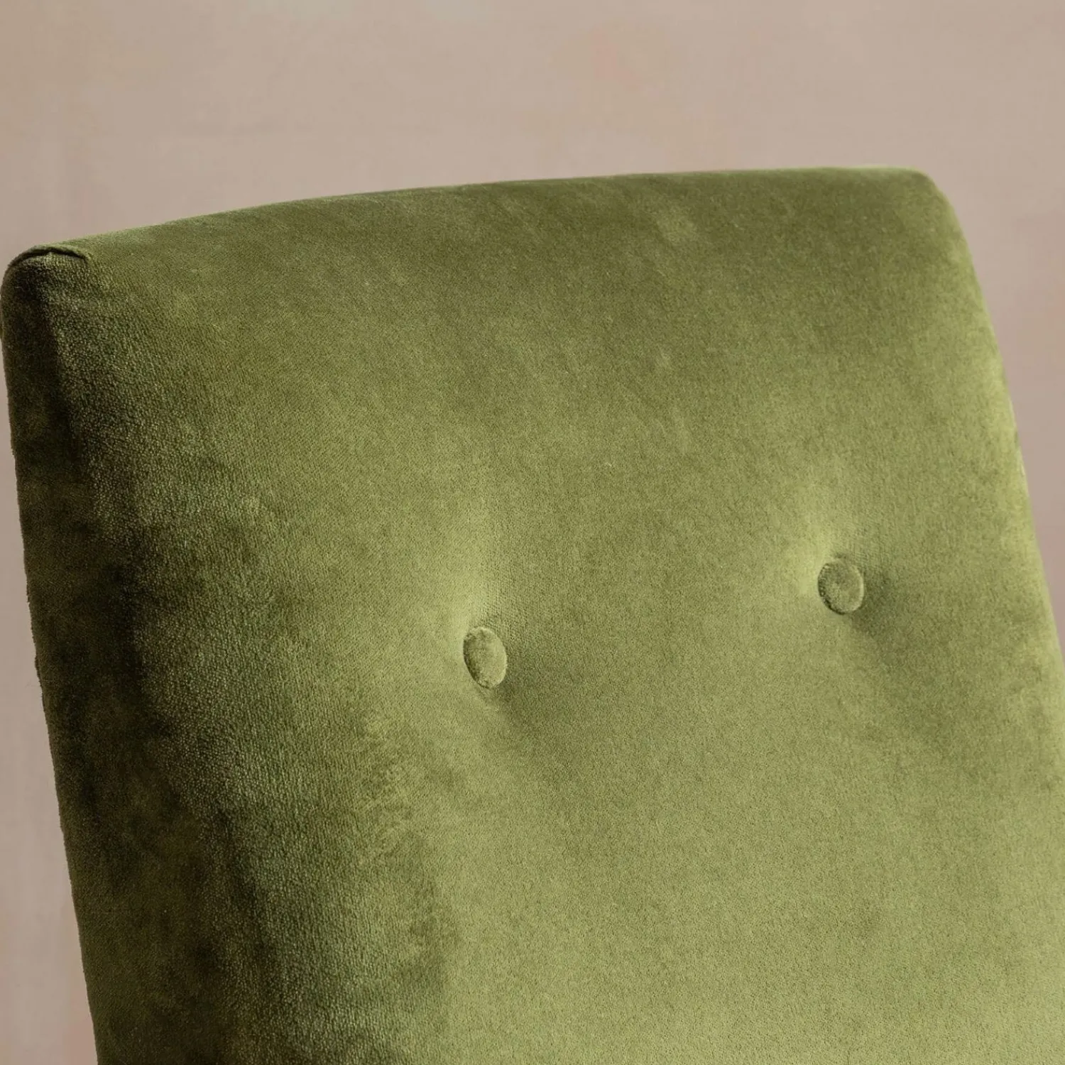 Graham & Green Fitzroy Olive Green Velvet Armchair