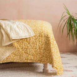 Graham & Green Floral Block Printed Quilts