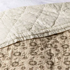 Graham & Green Floral Block Printed Quilts