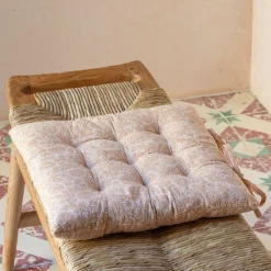 Graham & Green Floral Block Printed Seat Pads