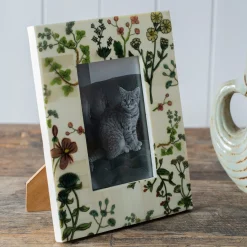 Graham & Green Flower Print Bone Photo Frames