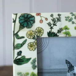 Graham & Green Flower Print Bone Photo Frames