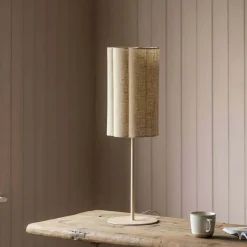 Graham & Green Fluted Fabric Table Lamp